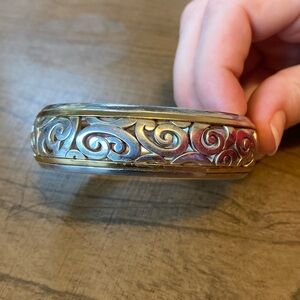 Vintage Brighton Master Hinged Bangle - Gold Trimmed